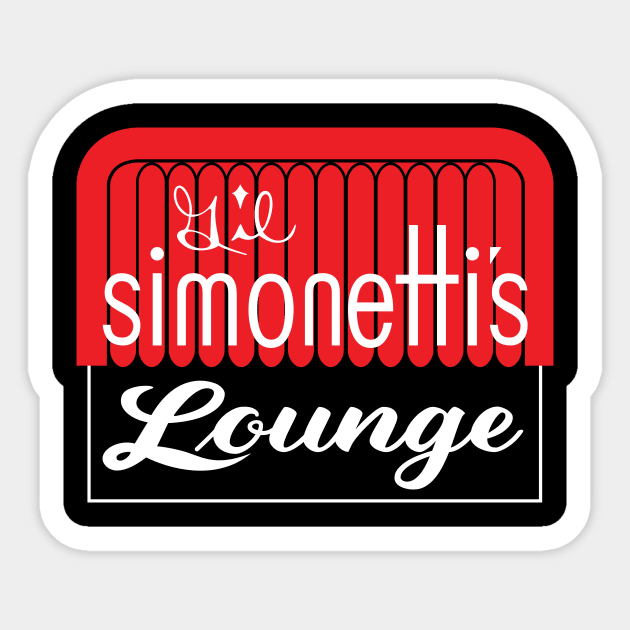 Simonettis Lounge Sticker by MikeSolava